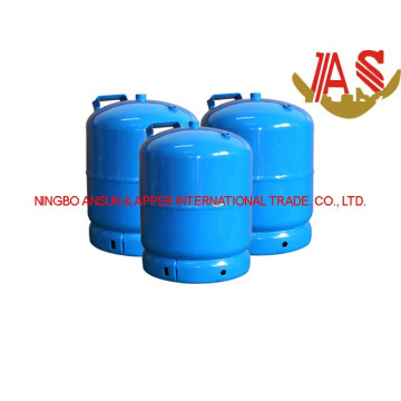 Cilindro de gas LPG y tanque de gas de acero para acampar (3 kg)